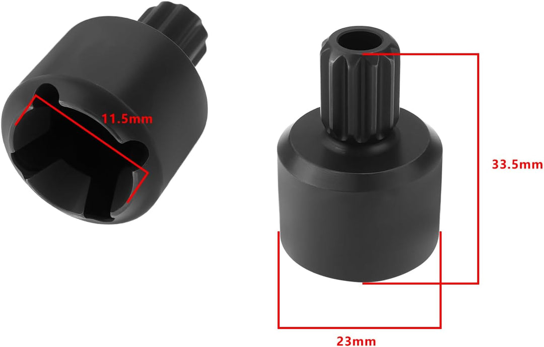 2 Stück Hochleistungs-Antriebsbecher aus Stahl Differential-Antriebsbecher Kompatibel mit TRX X-MAXX