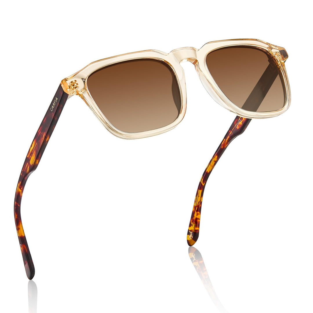 CARFIA Kleine Sonnenbrille Herren Polarisierte Fahrenbrille mit UV-Schutz für Schmale Gesichter/Juge
