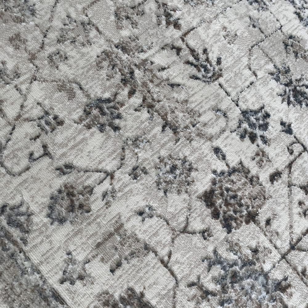 Teppich-Traum Orientteppich mit Pflanzen Verzierungen & Ornamenten in Creme Grösse 200 x 290 cm 200