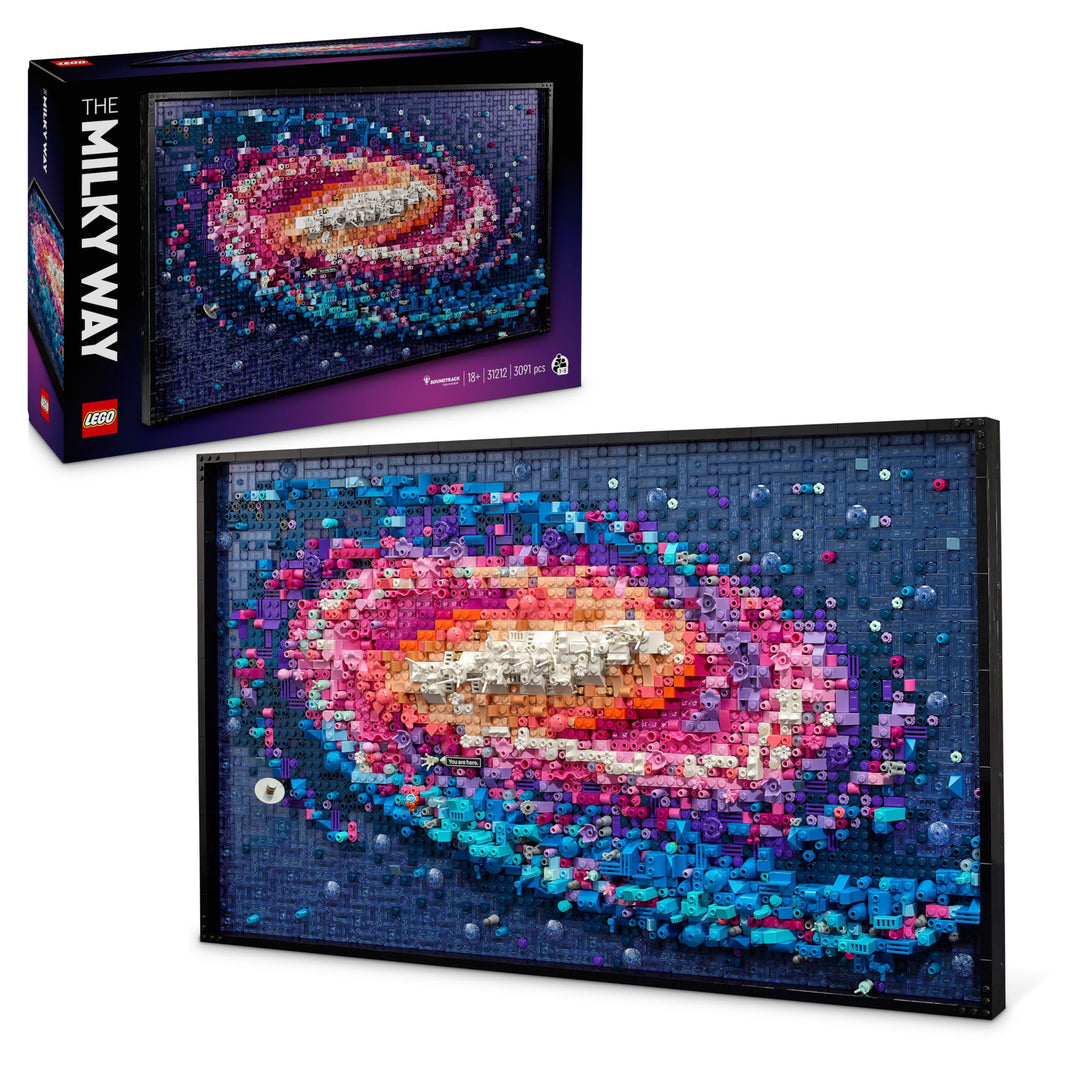 LEGO Art Die Milchstrassen-Galaxie, Wanddeko, Geschenk für Weltraum- und Astronomie-Fans, Bauset für