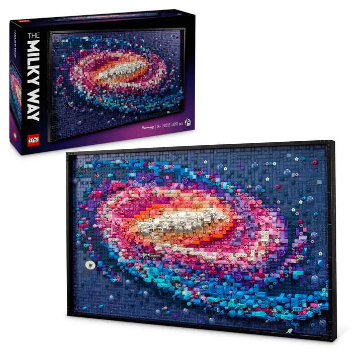 LEGO Art Die Milchstrassen-Galaxie, Wanddeko, Geschenk für Weltraum- und Astronomie-Fans, Bauset für