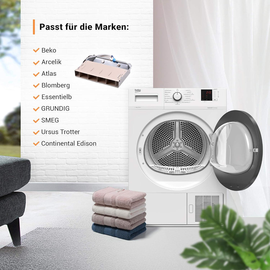 Heizelement Heizung wie Beko 2970101400 Heizregister Trocknerheizung für Wäsche Trockner Heizkörper