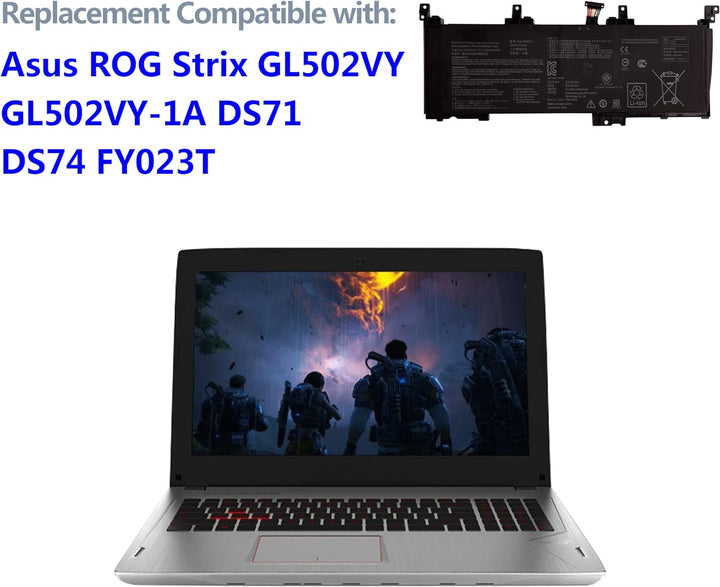 swark Laptop Akku C41N1531 kompatibel mit Asus ROG Strix GL502VY GL502VY-1A GL502VY-DS71 GL502VY-DS7