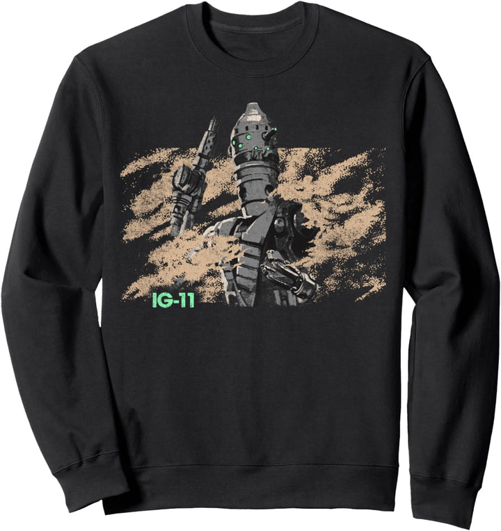 Star Wars The Mandalorian IG-11 Sand Portrait Sweatshirt