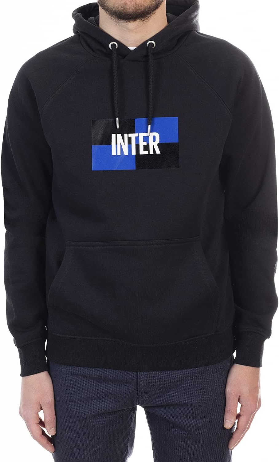 Inter Unisex New Logo Sweatshirt Kapuzenpullover XXL Schwarz, XXL Schwarz
