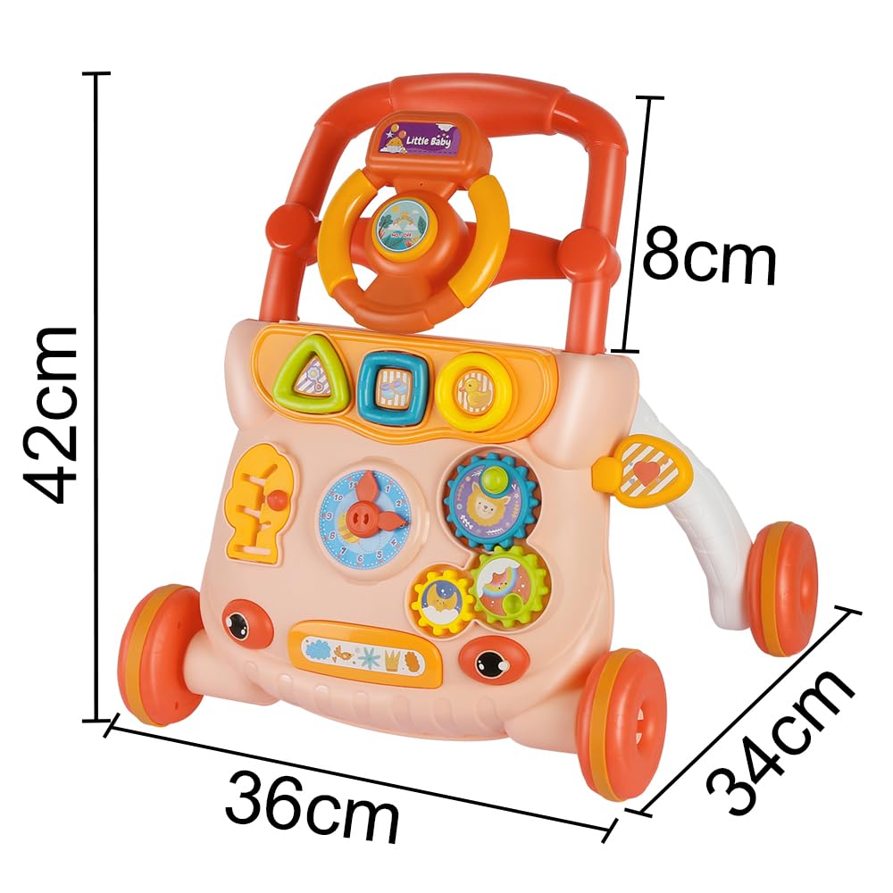 Lauflernhilfe für Babys, Kinderwagen, Frühlernzentrum für Babys, multifunktionales Lernspielzeug für