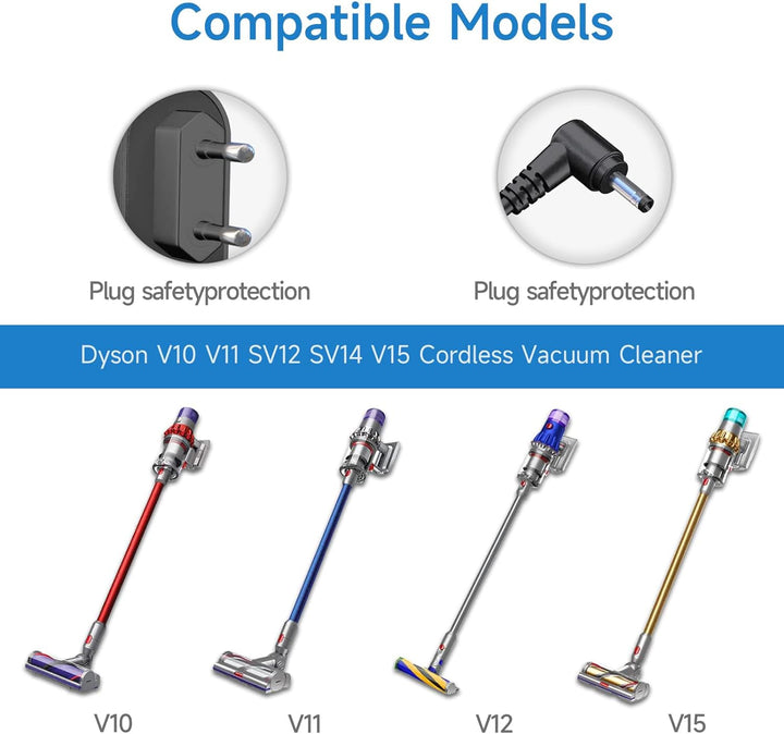 Dyson V10 Ladekabel Netzteil für Dyson V10 V11 V12 V15 SV12 SV14 SV15 SV16 SV20 SV22 Cyclone Absolut
