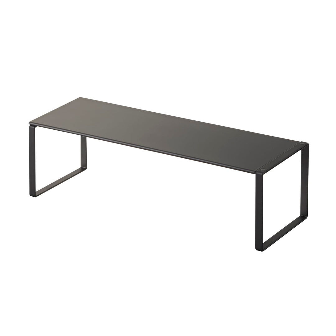 YAMAZAKI 2573 FRAME Ausziehbares Schuhregal, schwarz, Stahl, minimalistisch, 12 x 34-60 x 10 cm (L x