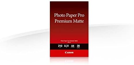 Canon Fotopapier PM-101 Premium matt - DIN A2, 20 Blatt (210 g/qm) für Tintenstrahldrucker 2511819,