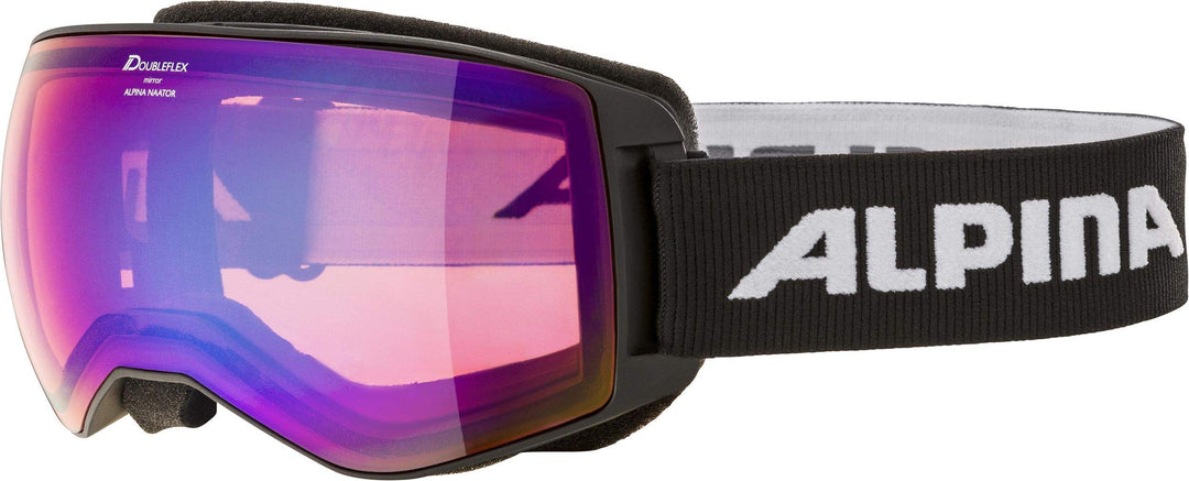 Alpina Unisex Naator Hm Skibrille (1er Pack) Einheitsgrösse Schwarz-Blau, Einheitsgrösse Schwarz-Bla