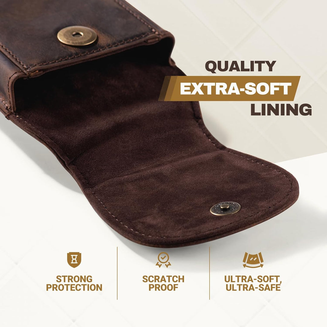 Hengwin Leder Handy Holster Fall Taille Gürtel Tasche für iPhone 17 Pro Max/16Plus iPhone 16 15 14 1