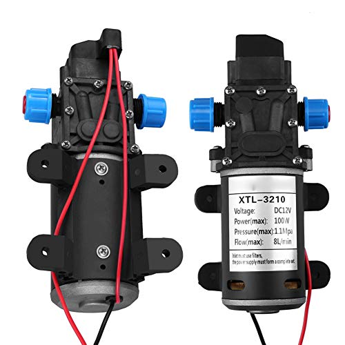 Membranpumpe DC 12 V, Selbstansaugend Wasserpumpe Hochdruck Wasserpumpe Membran pumpe mit einstellba