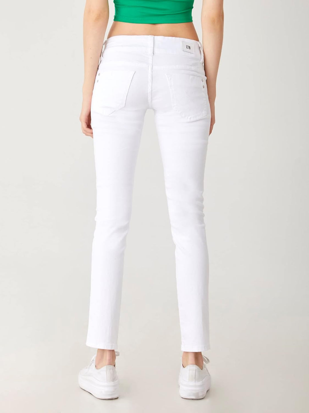 LTB Jeans - Damen - Molly - Low Waist - Slim Fit Jeans - Hosen 24W / 30L Weiss, 24W / 30L Weiss