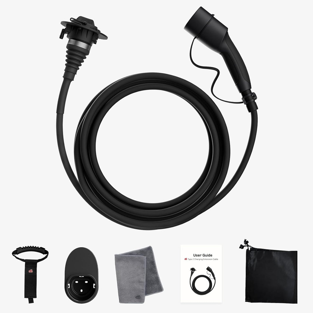 dé Typ 2 Verlängerungskabel [10m, 11kW, 16A] 3-Phasen Ladekabel 400V, Schutzart IP54, kompatibel mit