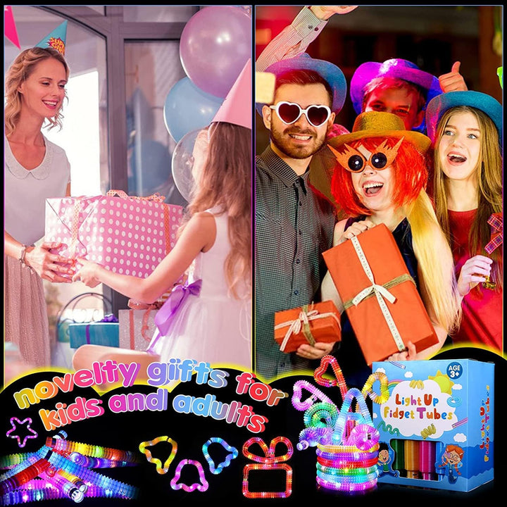 Mitgebsel Kindergeburtstag Pop Tubes Leuchtend 24 Pcs Knicklichter Party Deko Set Gastgeschenke Leuc