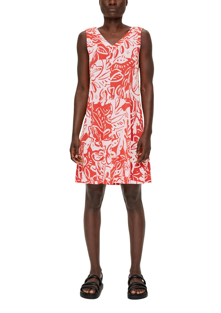 s.Oliver Damen Kleid kurz 32 Orange 2550, 32 Orange 2550