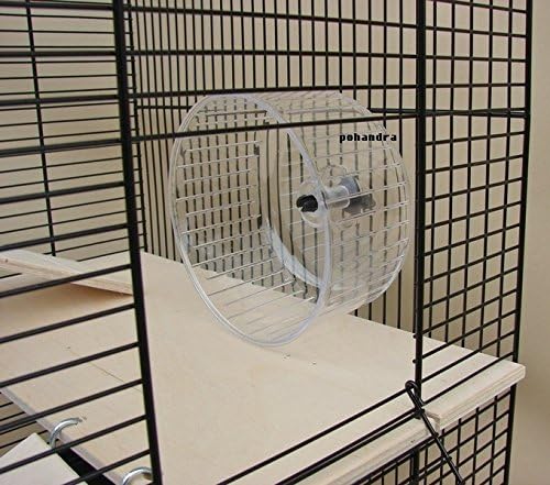Interzoo Nagerkäfig, Hamsterkäfig, Käfig, Etagen-Käfig REX 3 schwarz Holzausstattung