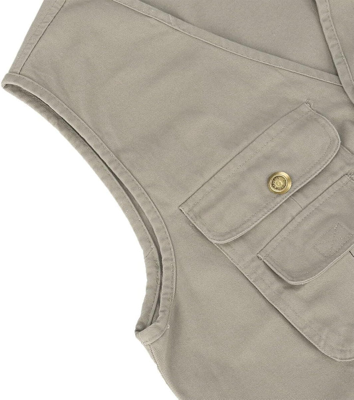 YOUTHUP Weste Herren Anglerweste Outdoor Ärmellose Fotografie Jagd Sportweste Multi-Tasche Leicht Kn