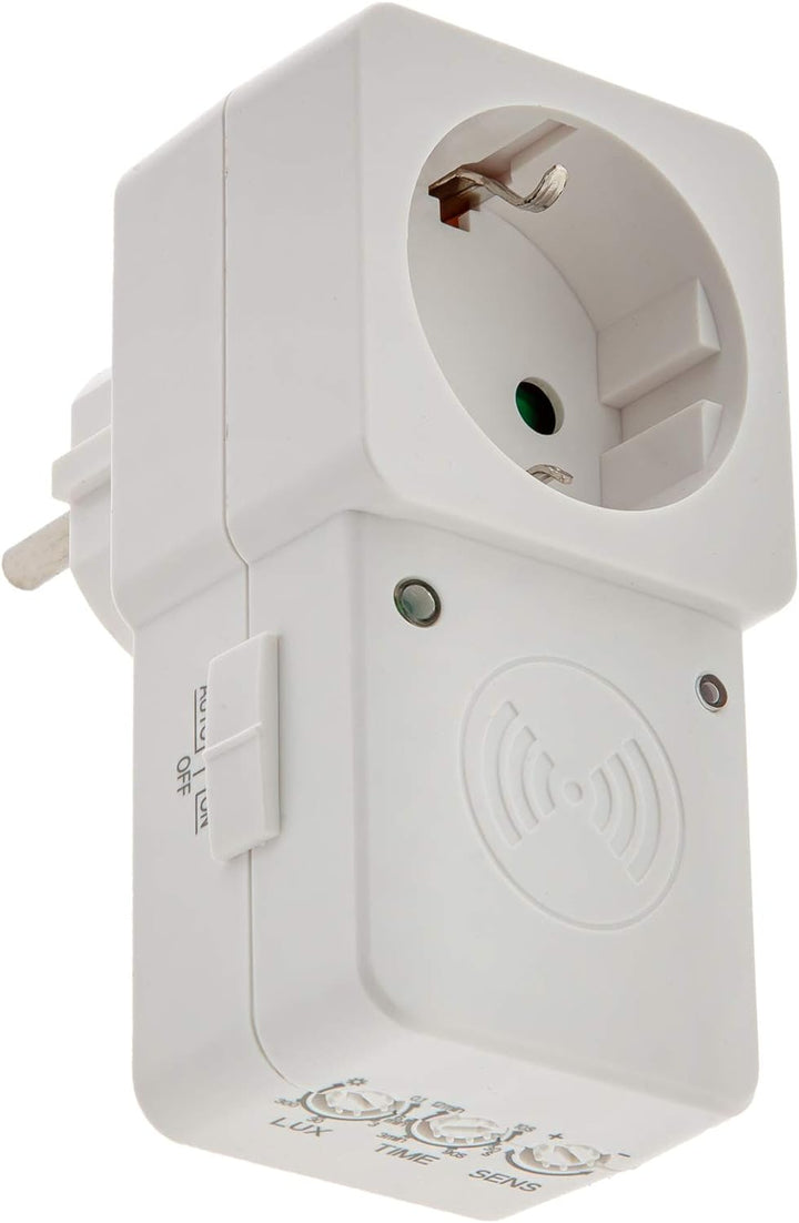 HUBER Motion 21HF Zwischenstecker Radar Bewegungsmelder 180° für Steckdose I 230V / 1200W Bewegungss