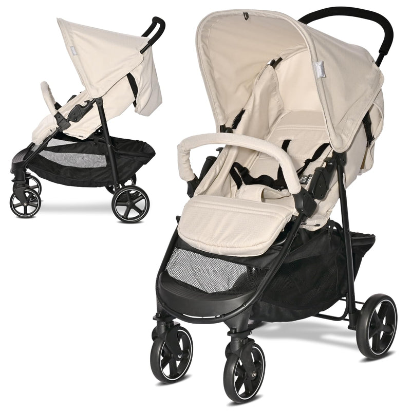 Lorelli Kinderwagen Rome, Reisebuggy, Baby Buggy klein zusammenklappbar, Leicht, Nur 7 kg, Kompakter