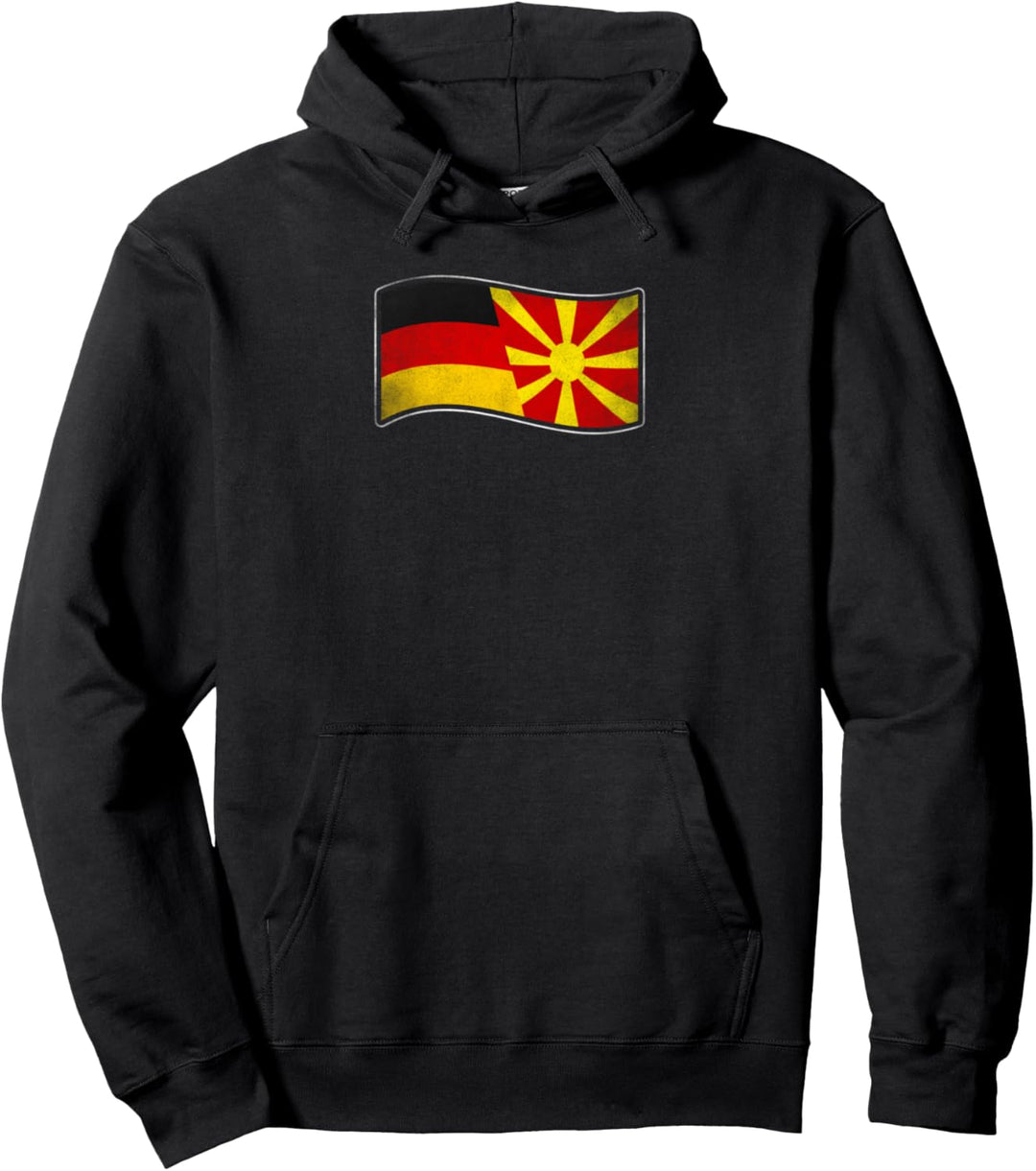 Nordmazedonien Design für Deutsch-Mazedonier Pullover Hoodie