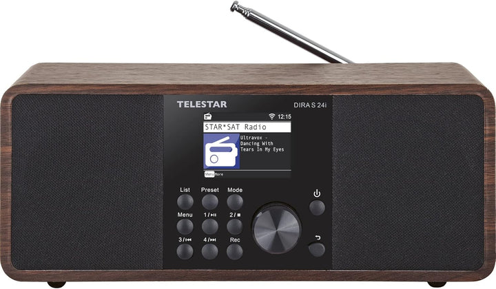 Telestar DIRA S 24i Digitalradio (DAB+/UKW, Internetradio, Soundprozessor (DSP), USB Musikplayer, Bl