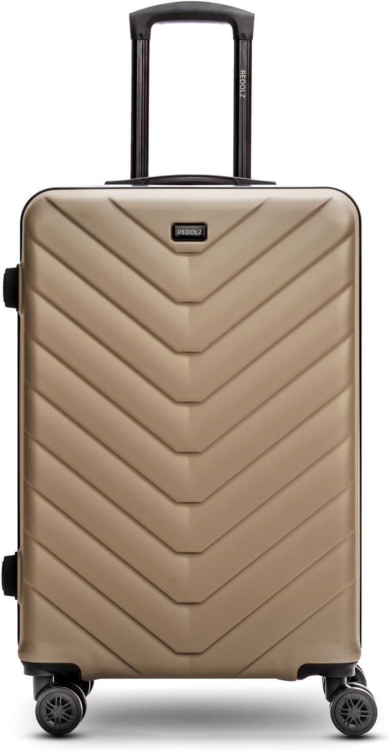 REDOLZ Hartschalen 3er Koffer-Set | Leichte Reise-Trolleys - hochwertiges ABS Material | Damen/Herre