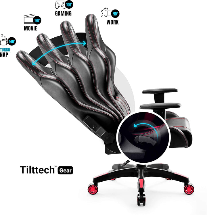 Diablo X-One 2.0 Gaming Stuhl Gamer Chair Bürostuhl Schreibtischstuhl Verstellbare Armlehnen Ergonom
