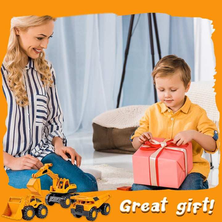 Lotvic Bagger Spielzeug, 3 Pcs Sandspielzeug Bagger Sandkasten, Sandkasten Spielzeug, Mini Traktor B