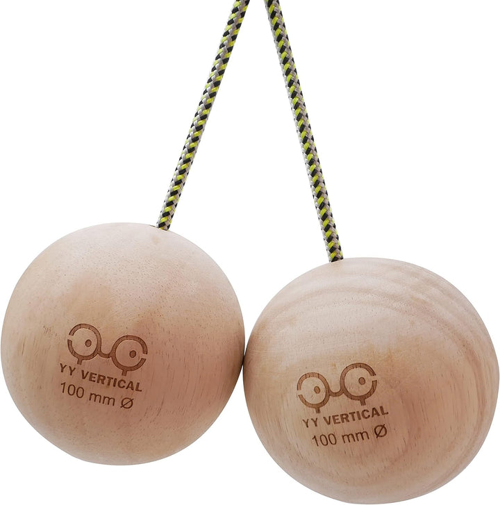 YY Vertical 100 Climbing Balls 100 mm aus recyceltem Holz für Klettertraining paarweise, Taille Uniq