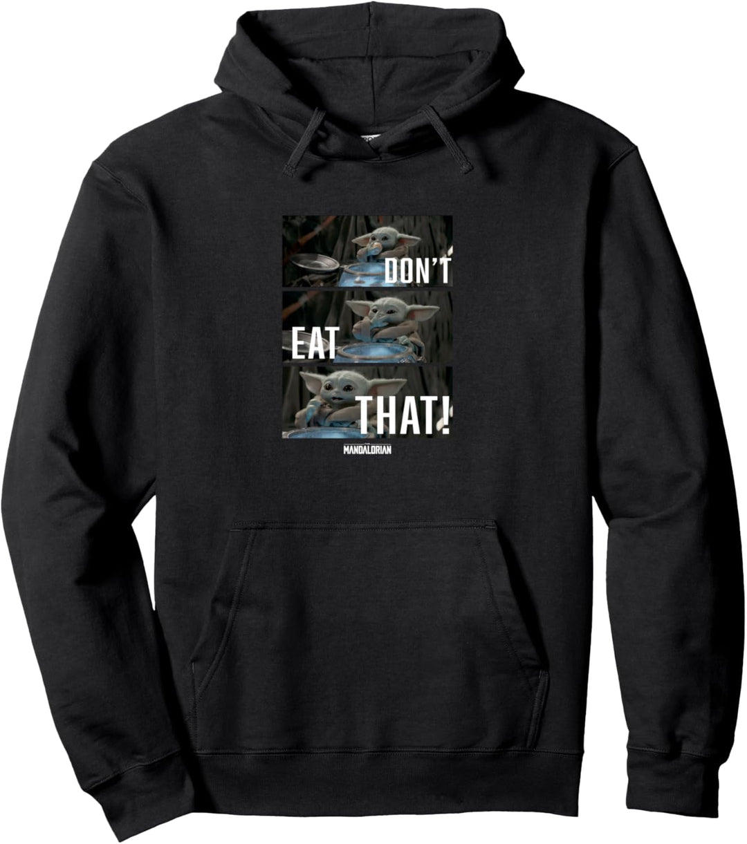 Star Wars: The Mandalorian Grogu Don't Eat That Panels Pullover Hoodie