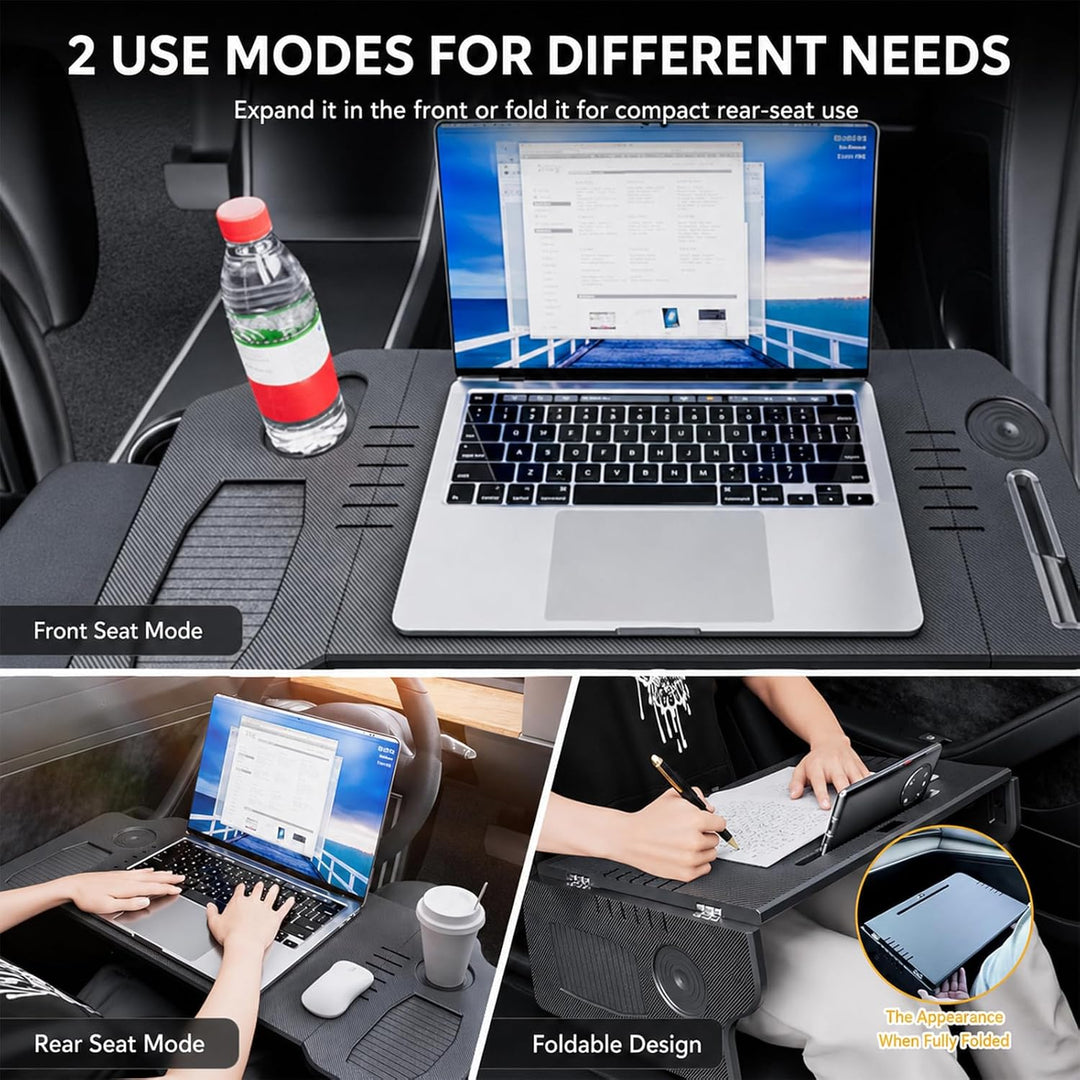 Auto Tisch für Tesla Model 3/Y Faltbares Tablett und Schreibtisch für Laptops, ESS-Tisch für das Len