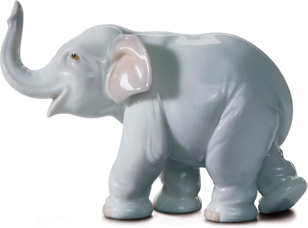 LLADRÓ Figur Glückselefant. Elefant. Porzellan.