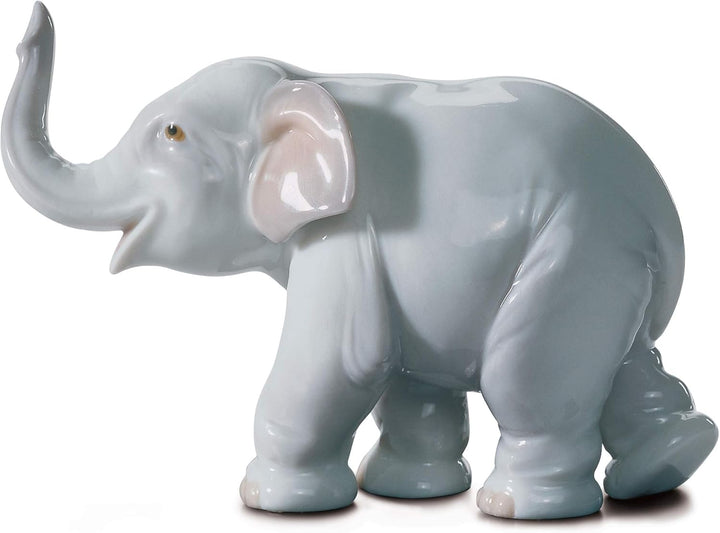 LLADRÓ Figur Glückselefant. Elefant. Porzellan.