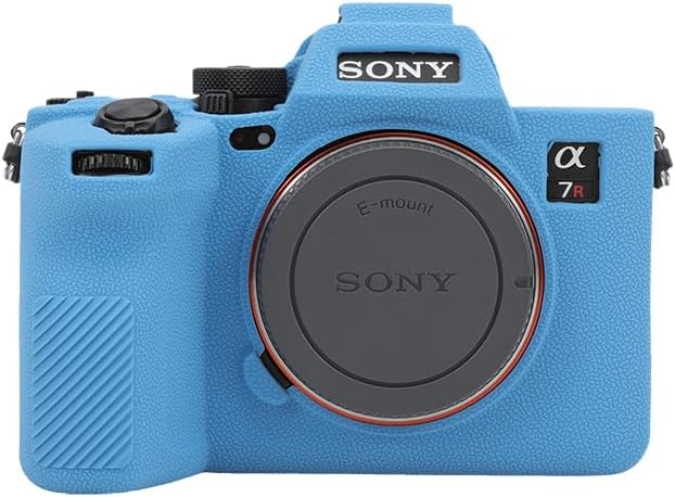 Rieibi Alpha 7R V Hülle, Silikonhülle für A7R V Kamera, Silikon-Schutzhülle für A7R5 Blau, Blau