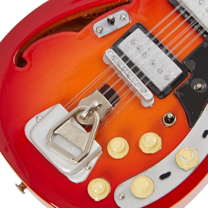 Alex Turner Miniatur-Gitarren-Nachbildung – Musik-Geschenke – Handgefertigtes Ornament 1/4 Massstab