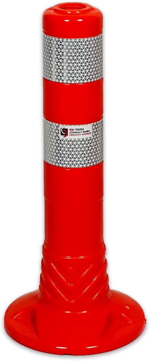 UvV UVTP4131 Flex-Absperrpfosten 450mm, 45 cm flexibler sperrpfosten reflexfolie Orafol 5931 Silber