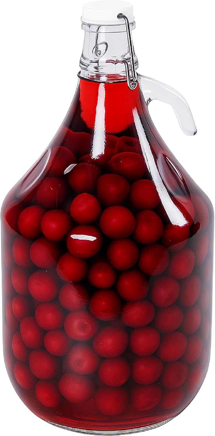 5L Bügelflaschen Gärballon Glasballon Weinballon Bügelverschluss Flasche Weinflasche (1), 1