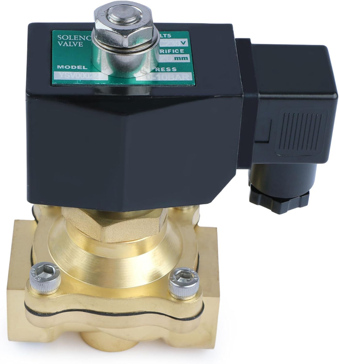 U.S. Solid Solenoid Magnetventil Messing G 3/4" 230V AC stromlos offen NO 0-10 bar, elektrisches Was