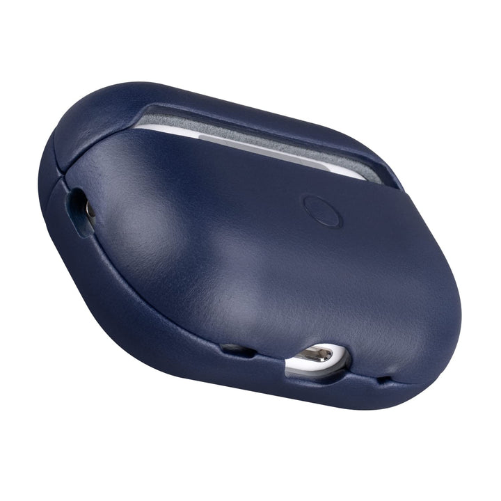 MAOGOAM Leder AirPods Pro 2 Hülle mit Knöpfen, Authentische Kristall-Pflanzenöl gewachste Lederhülle
