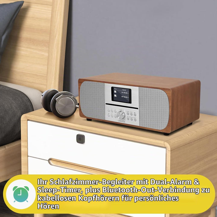 Stereo Digitalradio CD-Player | HiFi-System | DAB+, USB MP3, Bluetooth5.3, UKW | Leistungsstarkes St