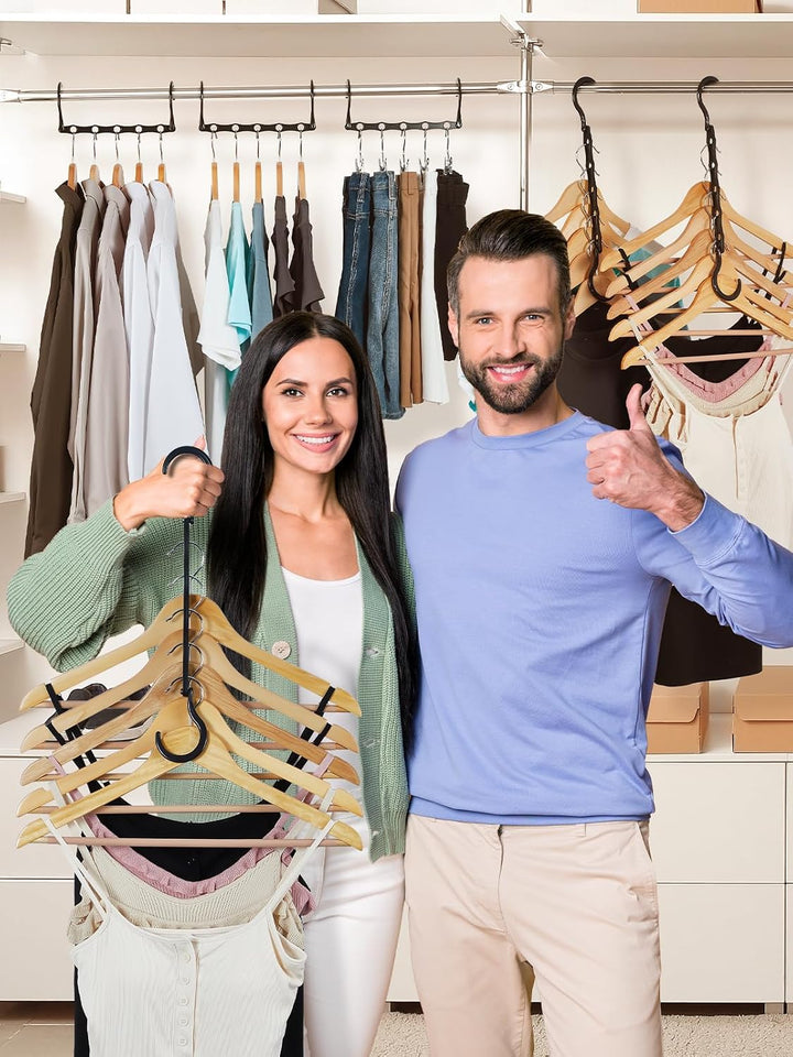 House Day Schrank-Organizer und Aufbewahrung, magische Kleiderbügel, platzsparend, platzsparend, sta