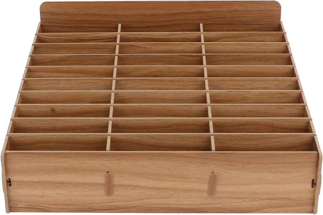 Awleynz 30 Gitter Handygarage Schule, Handy Hotel Aufbewahrungsbox Holz, Multi-Grid-Aufbewahrungsbox