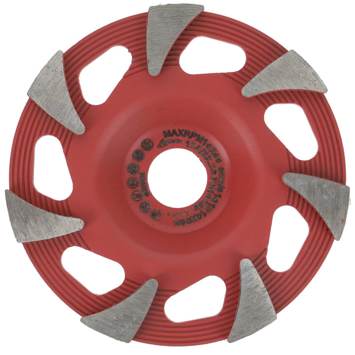 PRODIAMANT Diamant Schleiftopf 125mm Superlight Beton, leichtbau Schleifteller Bohrung 22,23, 125mm