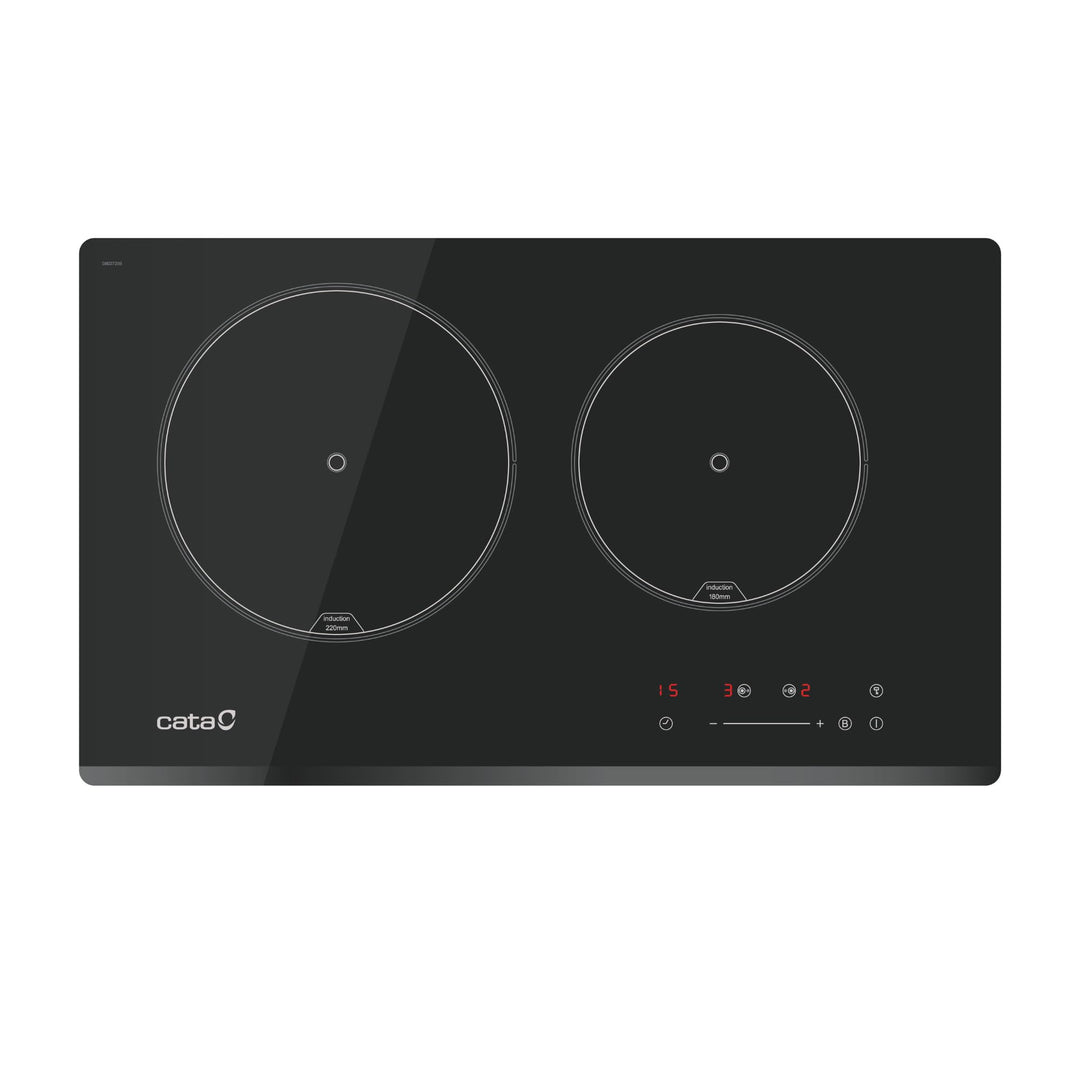 CATA Kochfeld IB 2 PLUS BK/A Induktion Anzahl Brenner/Kochzonen 2 Touch-Timer Schwarz