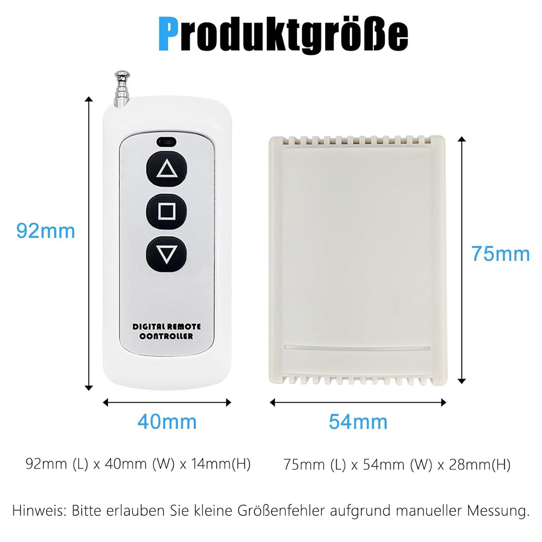 Jvnvlki Linear Actuator Controller für DC 12V/24V Linearantrieb, Remote Positive Inversion Control K