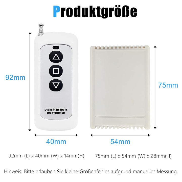 Jvnvlki Linear Actuator Controller für DC 12V/24V Linearantrieb, Remote Positive Inversion Control K
