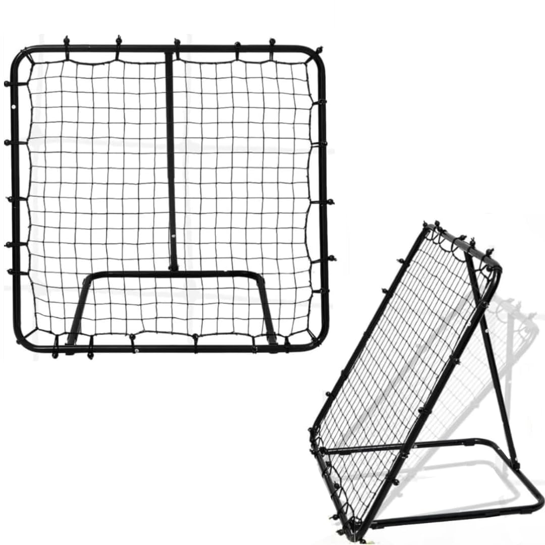 Dr. Sport Rebounder für Fussball - 100x100 cm - Verstellbar und Faltbar - Rebounder für Volleybal, H