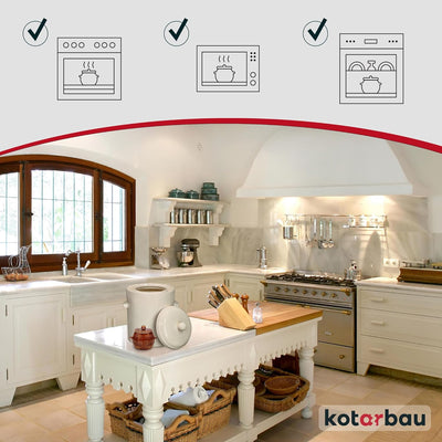 KOTARBAU® Sauerkraut Gärtopf Sauerkrauttopf 10L Tontopf mit Deckel Steinguttopf Fermentieren Dauerkr