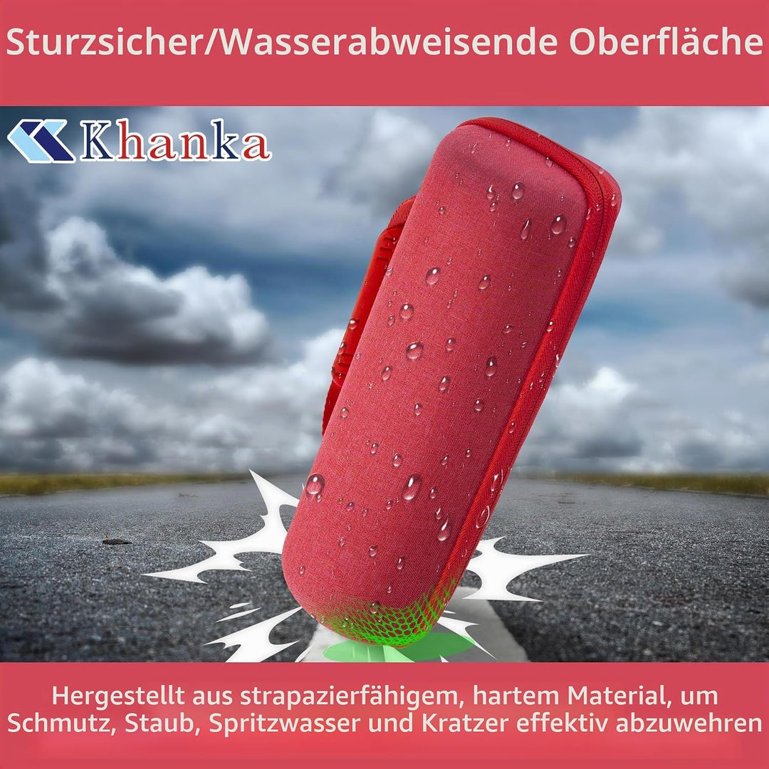 Khanka für JBL Flip 7 / Flip 6 wasserdichte tragbare Bluetooth-Lautsprecher Hartschalen-Reise-Aufbew